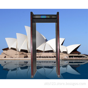 16 Zone Walk Through Metal Detector with 7" TFT LCD and Infrared Remote Controller